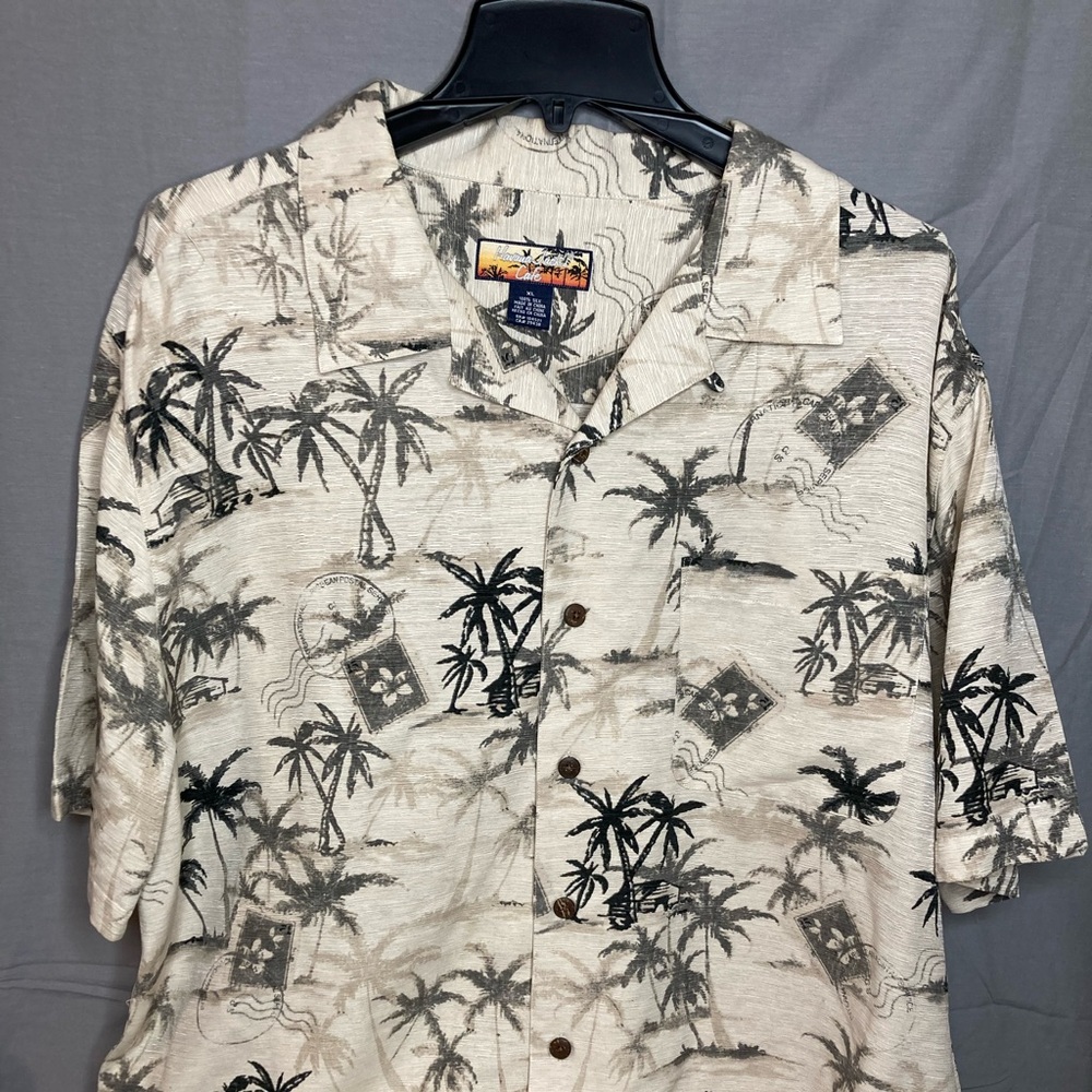 Tropical Palm Tree Button-Up Shirt Havana Jack